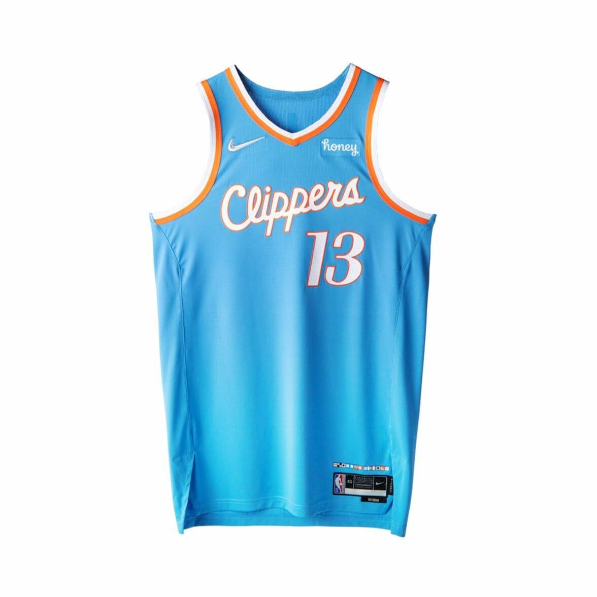 Coast blue Los Angeles Clippers jersey